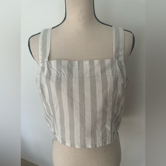 NWT Kensie jeans striped top 100% cotton SZ Large - Picture 1 of 7